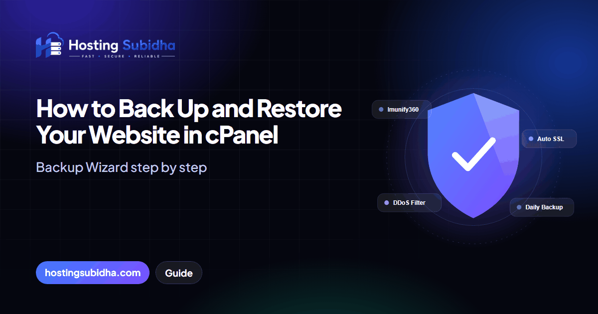 How to Back Up and Restore Your Website in cPanel