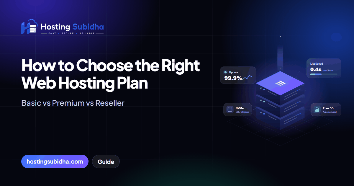 How to Choose the Right Web Hosting Plan
